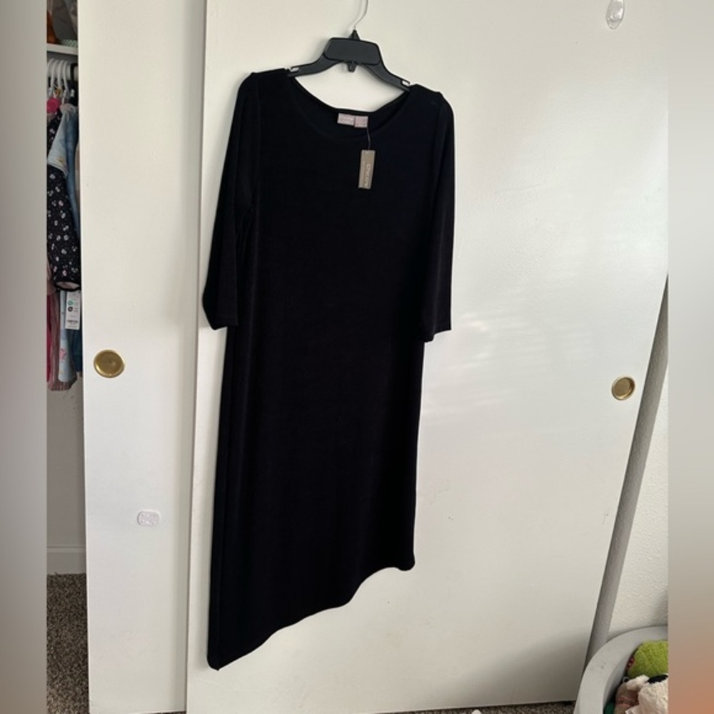 Chico's Elegant Black Asymmetrical Dress